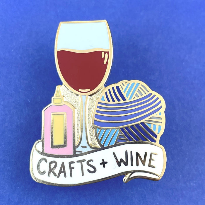 Crafts and Wine Pin