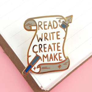 Read, Write, Create, Make Pin